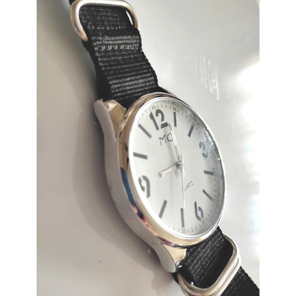 ▪️Y2K MC Utility Retro Nautical Watch Black Canvas Streetwear Skater quartz